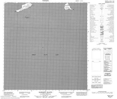085G10 - HARDISTY ISLAND - Topographic Map
