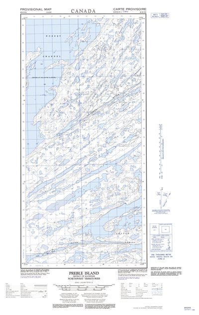 085H09E - PREBLE ISLAND - Topographic Map