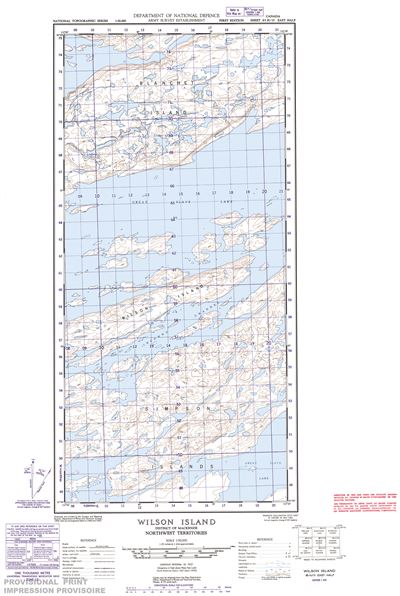 085H15E - WILSON ISLAND - Topographic Map