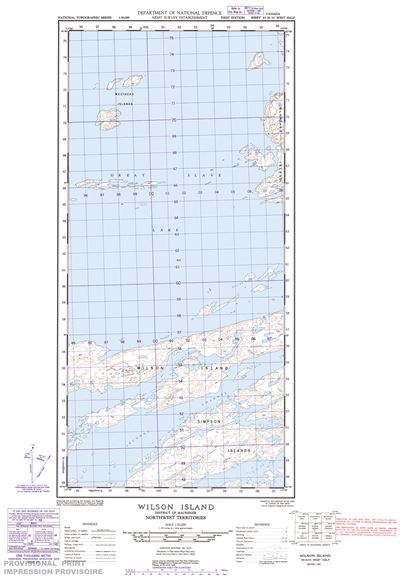 085H15W - WILSON ISLAND - Topographic Map