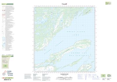 085I01 - BLANCHET ISLAND - Topographic Map