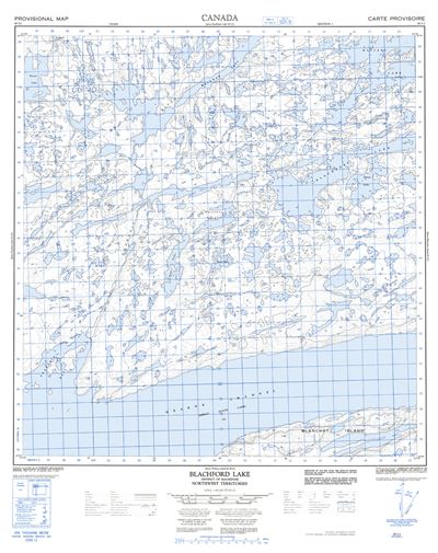 085I02 - BLATCHFORD LAKE - Topographic Map