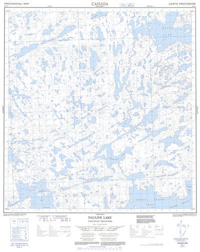 085I03 - PAULINE LAKE - Topographic Map