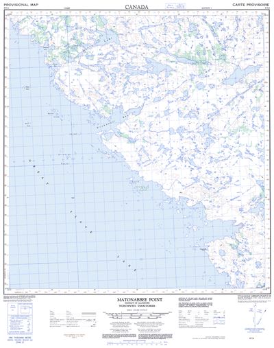 085I04 - MATONABBEE POINT - Topographic Map