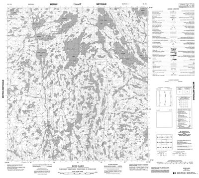 085I11 - ROSS LAKE - Topographic Map