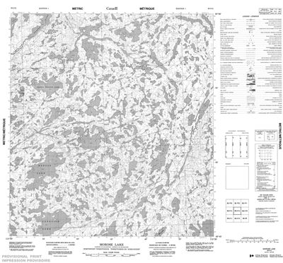 085I15 - MOROSE LAKE - Topographic Map