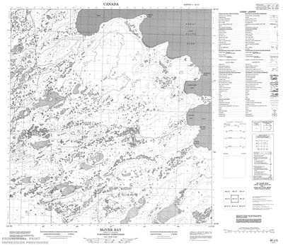 085J03 - MCIVER BAY - Topographic Map