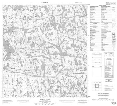 085J14 - STAGG LAKE - Topographic Map