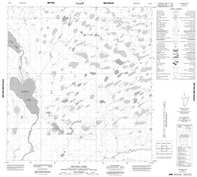 085K03 - SECOND LAKE - Topographic Map