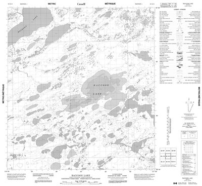 085K13 - RACCOON LAKE - Topographic Map