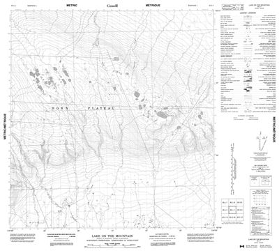 085L01 - LAKE ON THE MOUNTAIN - Topographic Map