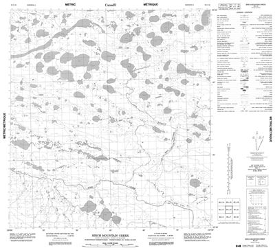 085L10 - BIRCH MOUNTAIN CREEK - Topographic Map