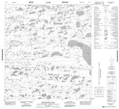 085L15 - WINDFLOWER LAKE - Topographic Map