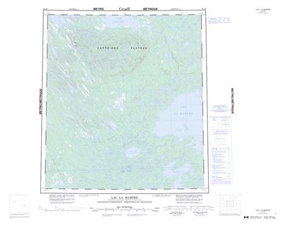 085M - LAC LA MARTRE - Topographic Map