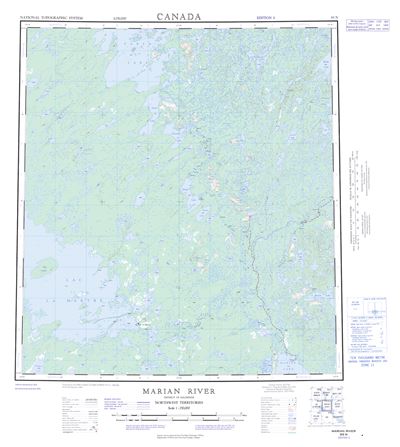 085N - MARIAN RIVER - Topographic Map
