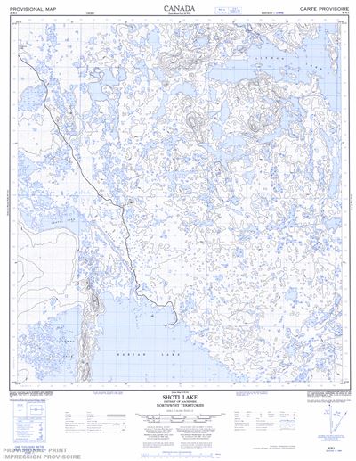 085N01 - SHOTI LAKE - Topographic Map
