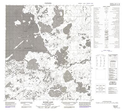 085N03 - BOYER LAKE - Topographic Map