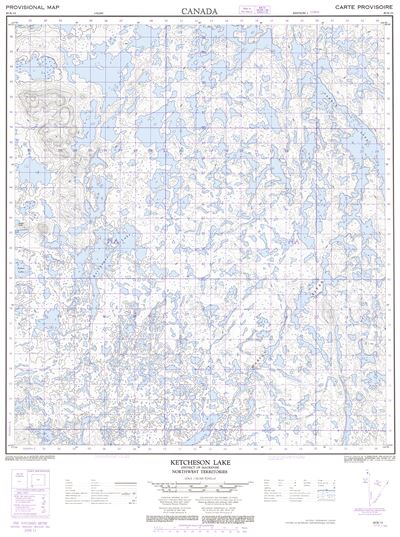 085N15 - KETCHESON LAKE - Topographic Map