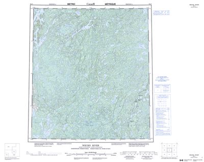 085O - WECHO RIVER - Topographic Map