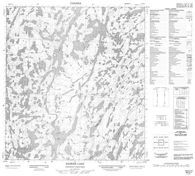 085O01 - BARKER LAKE - Topographic Map