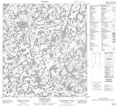 085O02 - VOTOUR LAKE - Topographic Map