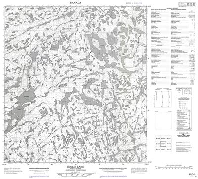 085O03 - INGLIS LAKE - Topographic Map