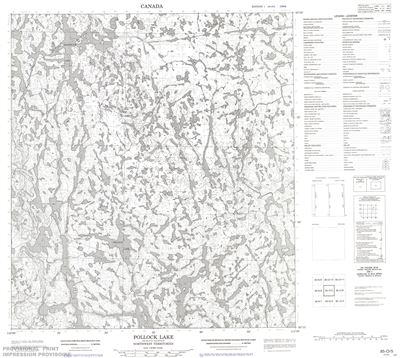 085O05 - POLLOCK LAKE - Topographic Map