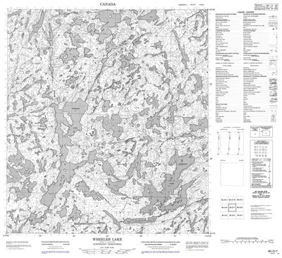 085O07 - WHEELER LAKE - Topographic Map