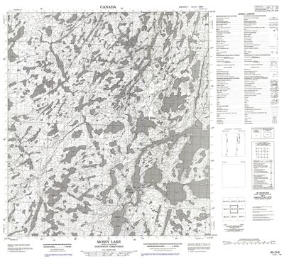 085O08 - MOSSY LAKE - Topographic Map