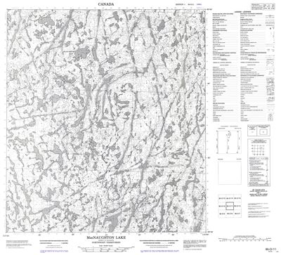 085O11 - MACNAUGHTON LAKE - Topographic Map
