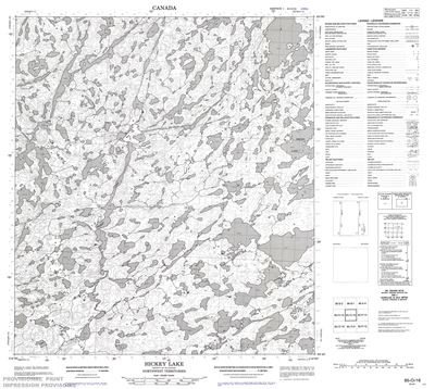 085O16 - HICKEY LAKE - Topographic Map