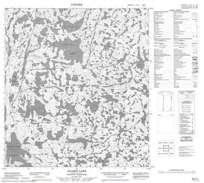 085P02 - AGASSIZ LAKE - Topographic Map