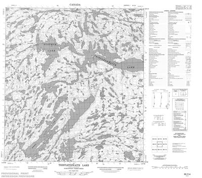 085P04 - THISTLETHWAITE LAKE - Topographic Map