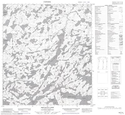 085P14 - SQUALUS LAKE - Topographic Map