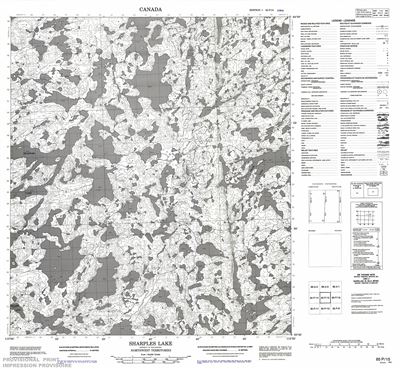 085P15 - SHARPLES LAKE - Topographic Map