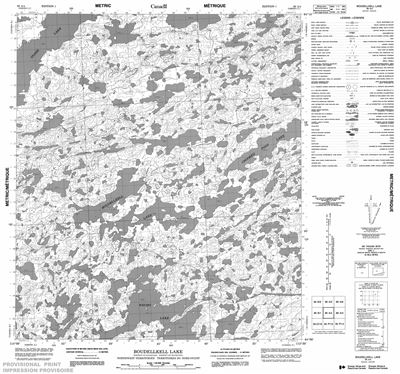 086A04 - BOUDELLKELL LAKE - Topographic Map