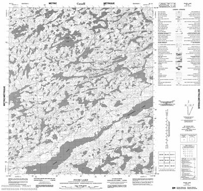 086A05 - PIUZE LAKE - Topographic Map