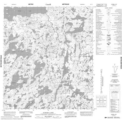 086A07 - AURORA LAKE - Topographic Map