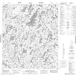 086A08 - NEWBIGGING LAKE - Topographic Map