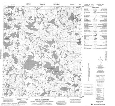 086A09 - BEAUPARLANT LAKE - Topographic Map