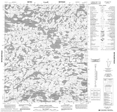 086A13 - LONG LEGS LAKE - Topographic Map