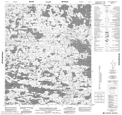 086A14 - LITTLE FOREHEAD LAKE - Topographic Map