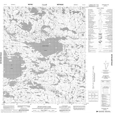 086A15 - STARVATION LAKE - Topographic Map