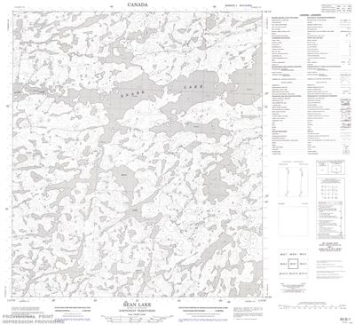 086B01 - BEAN LAKE - Topographic Map
