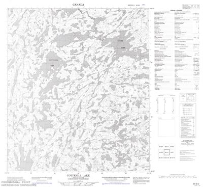 086B02 - COTTERILL LAKE - Topographic Map