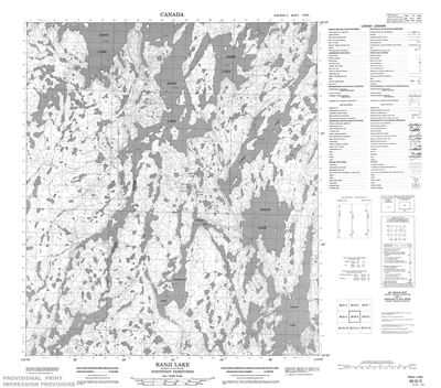 086B03 - RANJI LAKE - Topographic Map