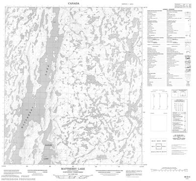 086B04 - MATTBERRY LAKE - Topographic Map