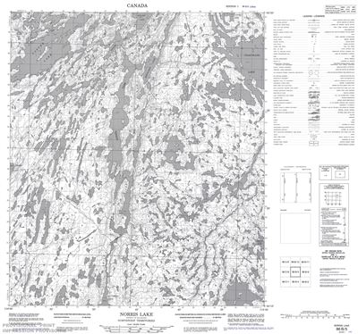 086B05 - NORRIS LAKE - Topographic Map