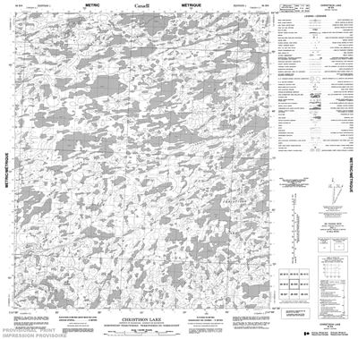 086B09 - CHRISTISON LAKE - Topographic Map