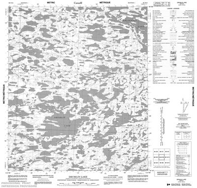 086B16 - DRUMLIN LAKE - Topographic Map